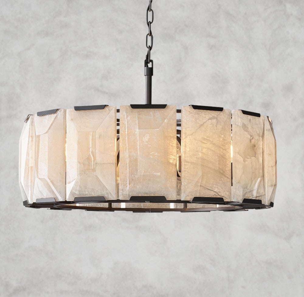 Harlow Calcite Round Chandelier 19", 31", 43", 60"